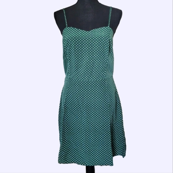 NWT Green Polka Dot Dress - Picture 1 of 5